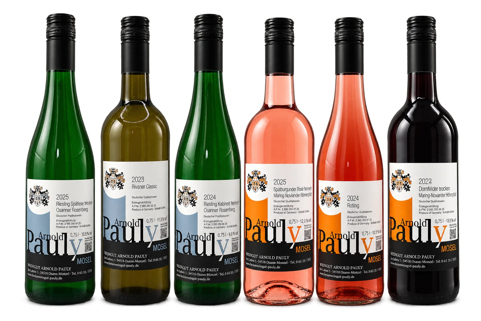 6 Flaschen im Paket „Mosel gemischt“