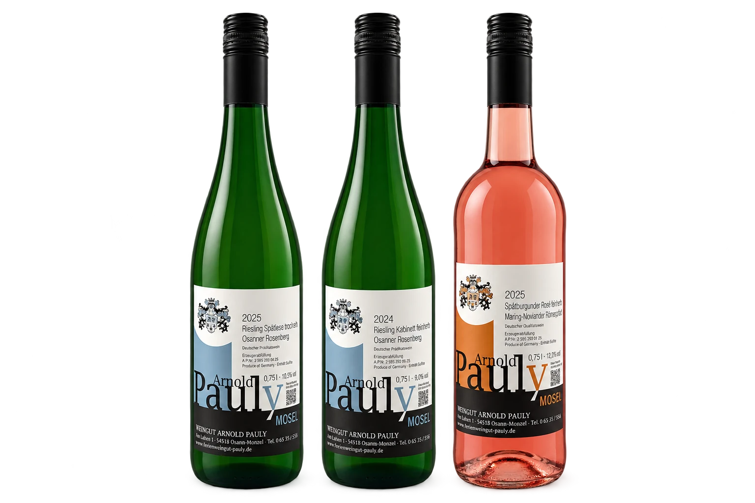 3 Flaschen im Paket „Mosel kennenlernen“