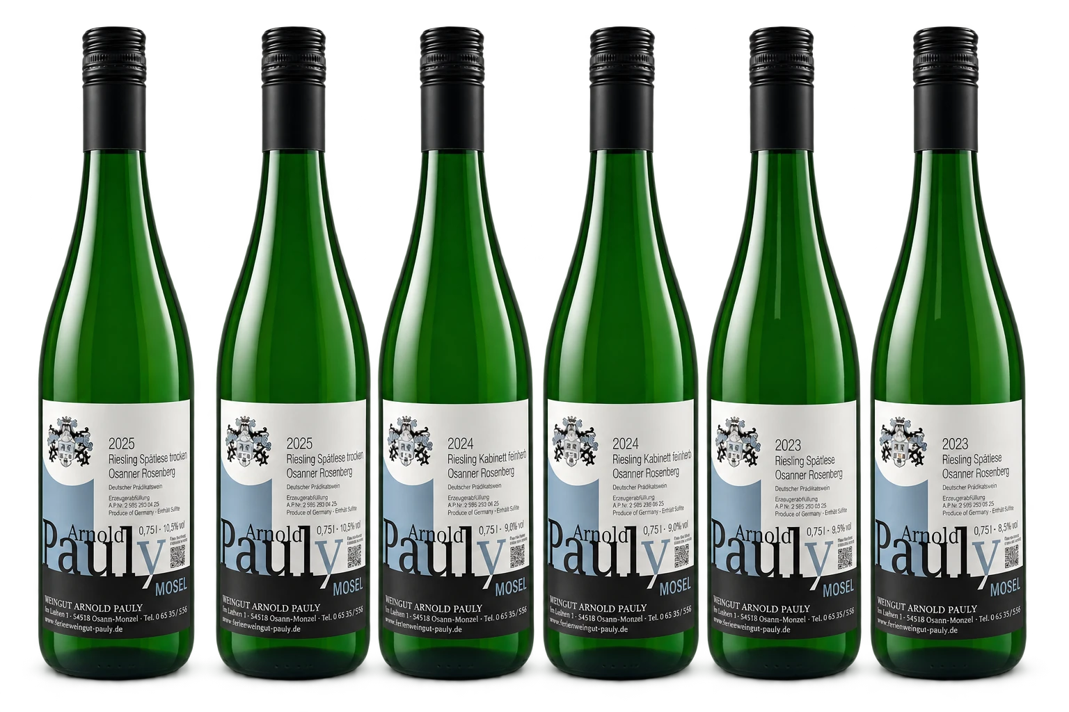 6 Flaschen im Paket „Riesling vom Hof“
